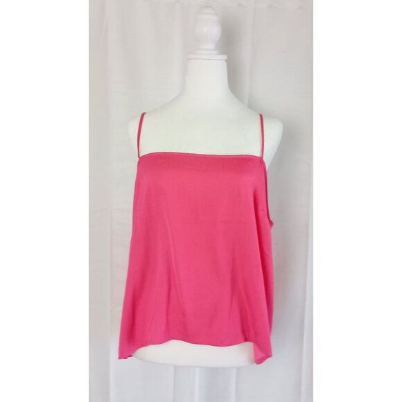 Old Navy Bright Pink Relaxed Fit Adjustable Strap Tank Top Size XL New Tags - Picture 2 of 8
